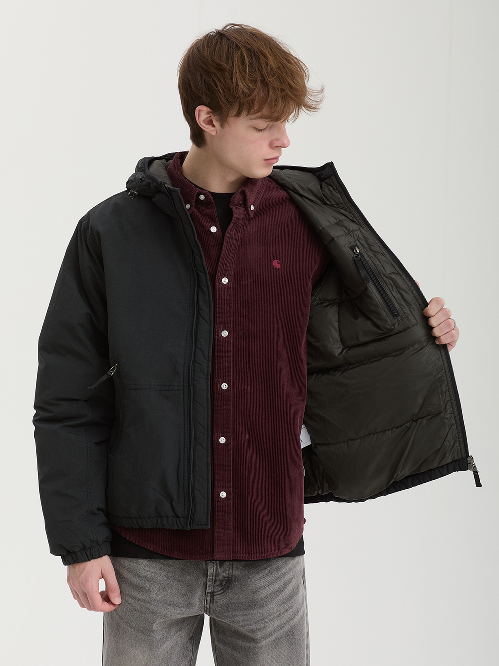 Мужской Пуховик Washed