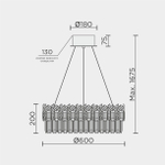 Подвесная люстра MODELUX ML.830.600 GD