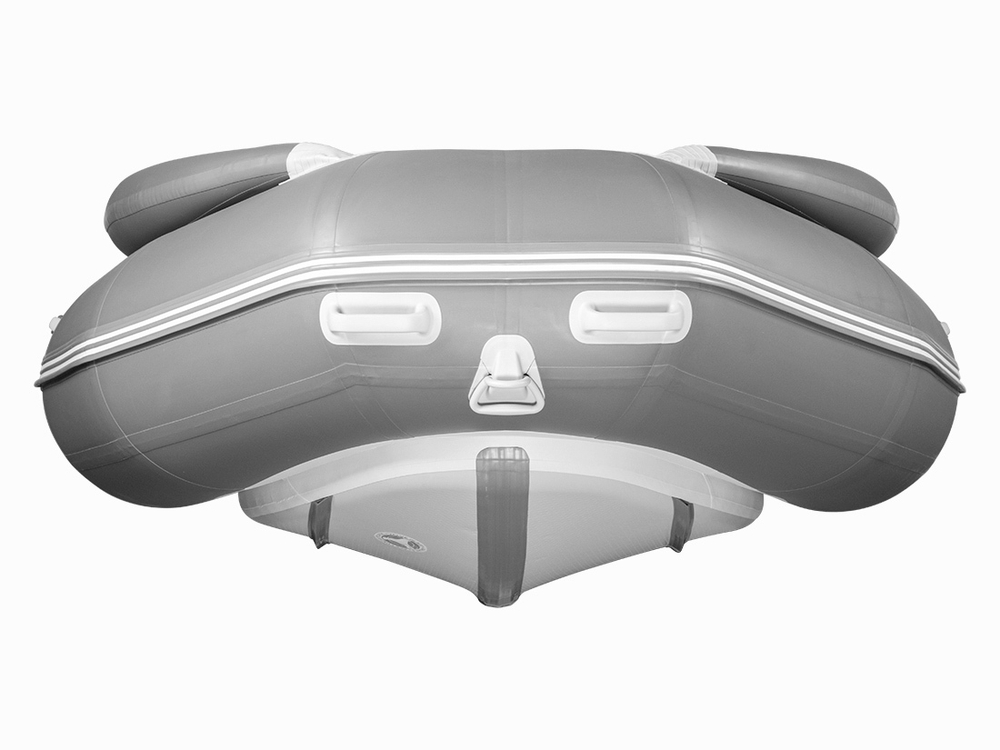 Лодка ПВХ X-River Rocky 415 НДВД + усиленное дно и баллон, красно-серый/фурнитура серая + Фальшборт