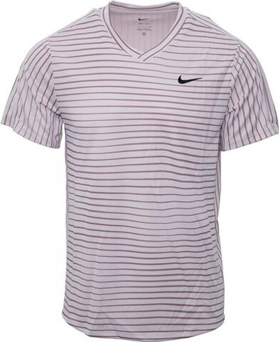 Мужская теннисная футболка Nike Court Dri-Fit Victory Novelty Top - platinum violet/black