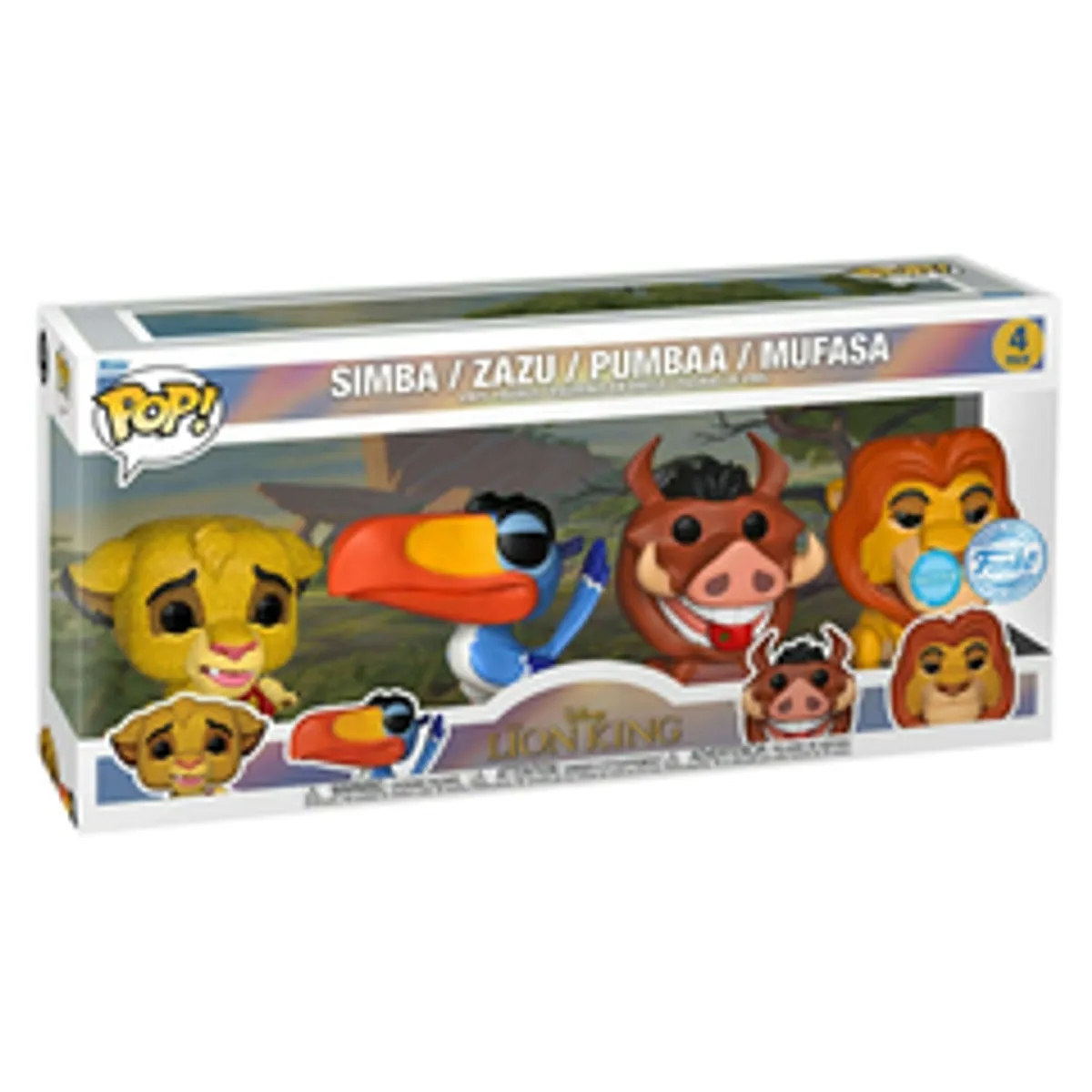 Набор фигурок Funko POP! Disney Lion King (Glitter Exc) (4 Pack)