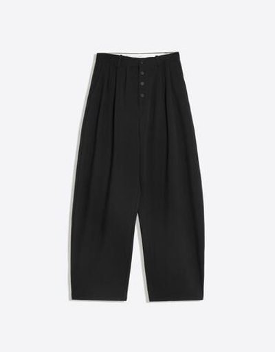 Мужские брюки barrel tailored fit с вытачками - BERSHKA