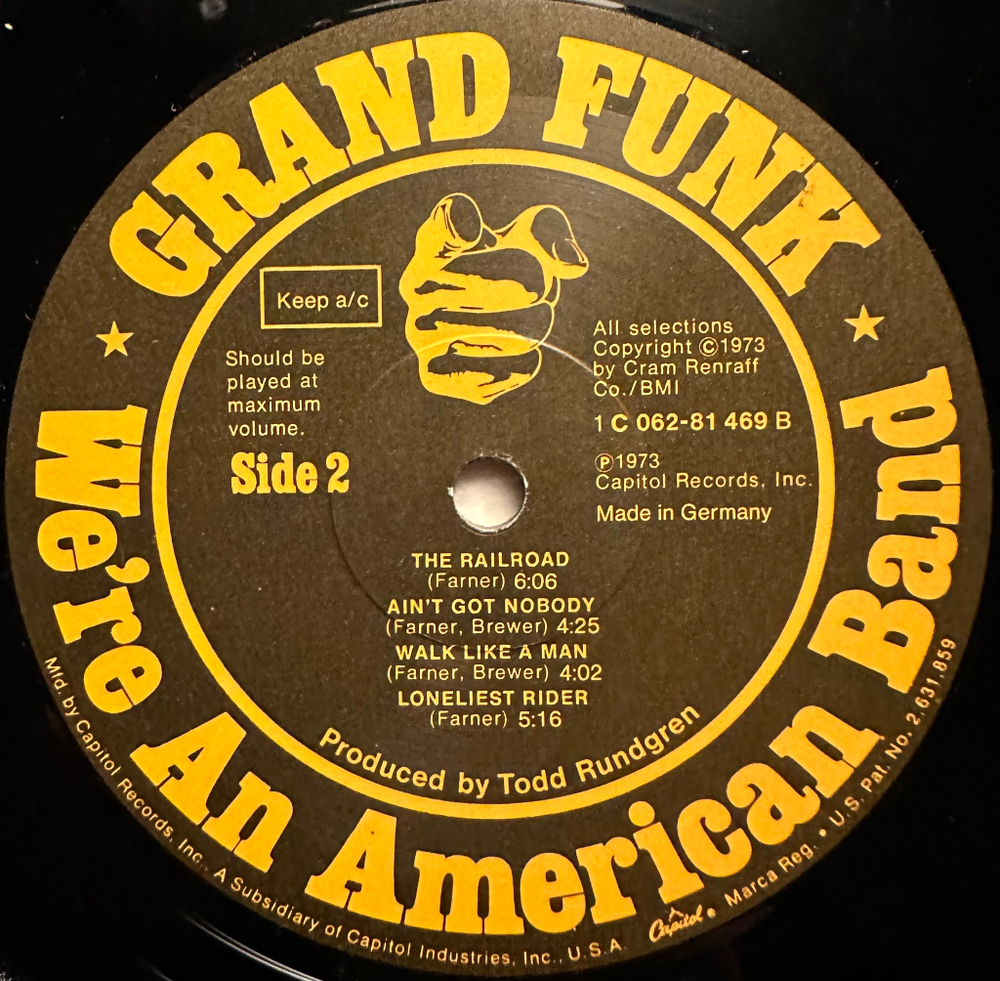 Grand Funk - We're An American Band (Германия 1973г.)
