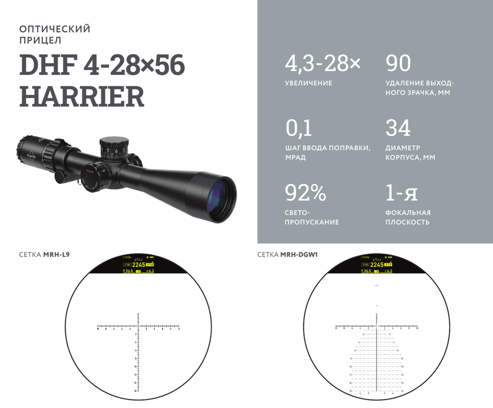Оптический прицел DHF 4-28×56 HARRIER