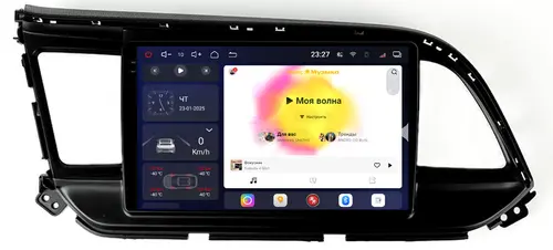 Магнитола для Hyundai Elantra 6 2016-2018 (без штатной КЗВ, рамка тип 2) - Redpower 85094B PRO/PROmax ТОП звук, 2K QLED, Android 14, Быстрейшая, CarPlay, 4G SIM-слот
