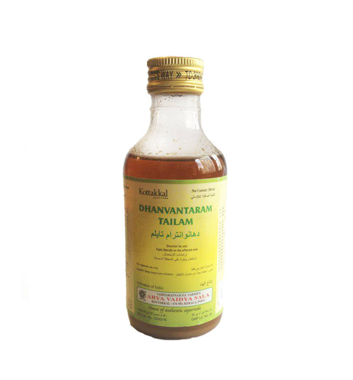 Масло Kottakkal Dhanvantaram Tailam Arya Vaidya Sala 200 мл