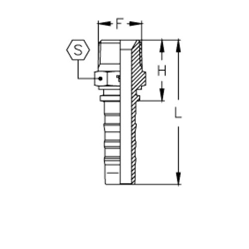 Фитинг DN 38 BSPT 1.1/2 Interlock