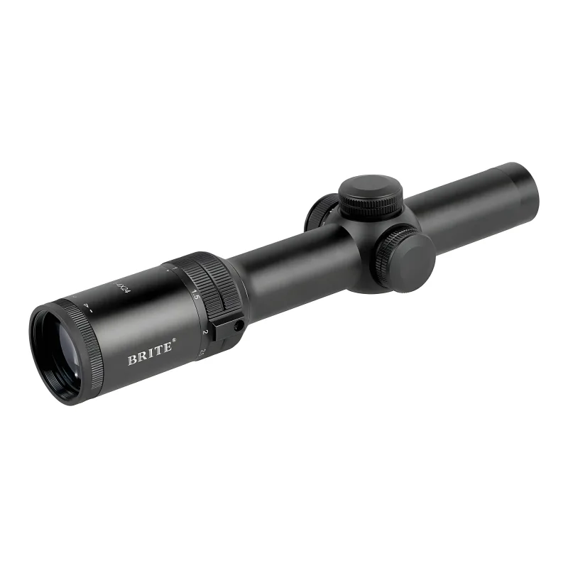Прицел оптический BRITE LPVO 1-4X24 IR - ракурс со стороны окуляра без колец