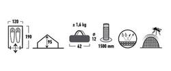 Палатка High Peak Minipack [10155]
