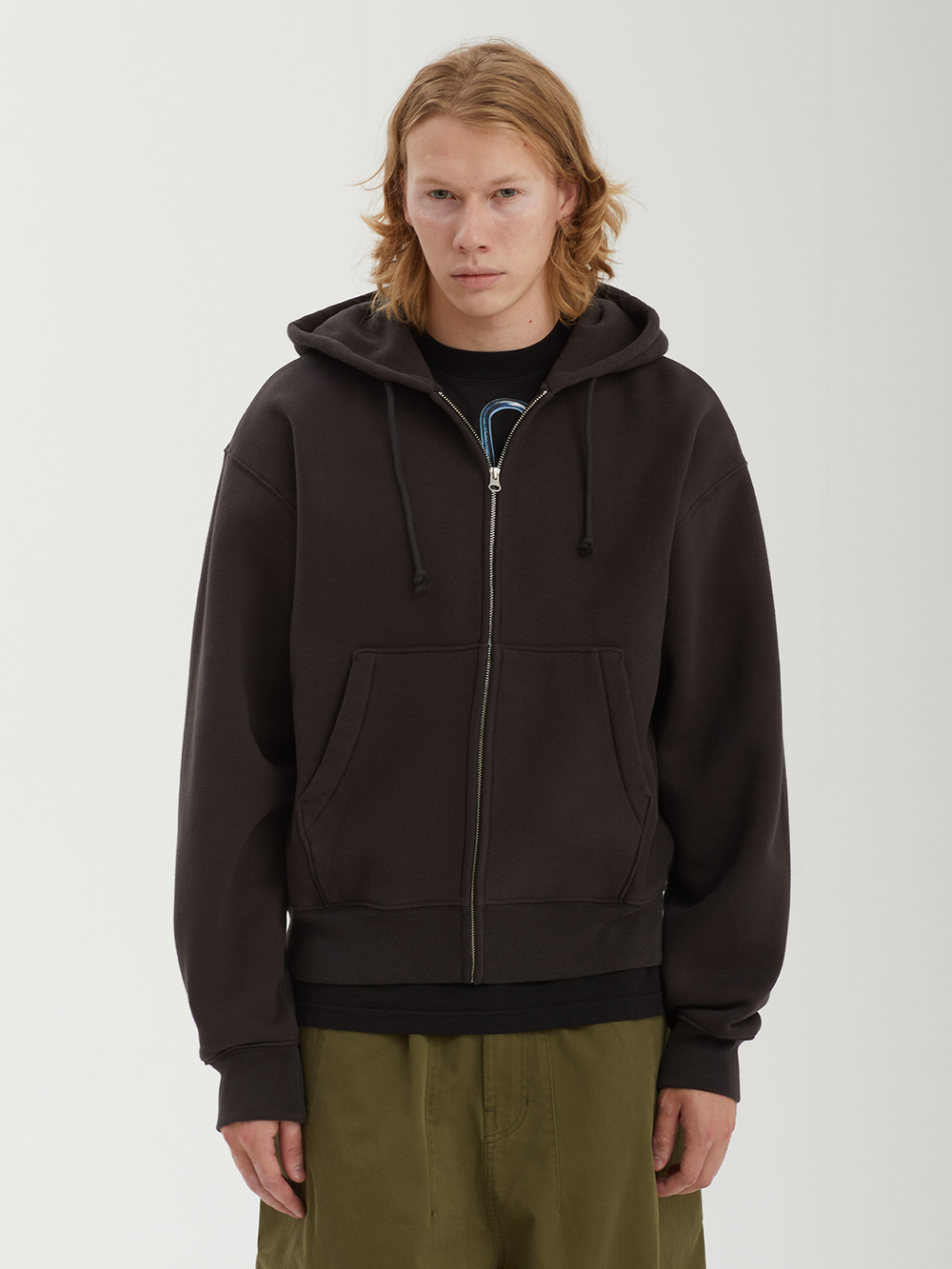 Мужская Толстовка Cursive Applique Zip