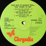Jethro Tull ‎– Too Old To Rock 'N' Roll: Too Young To Die! (Дания 1977г.)