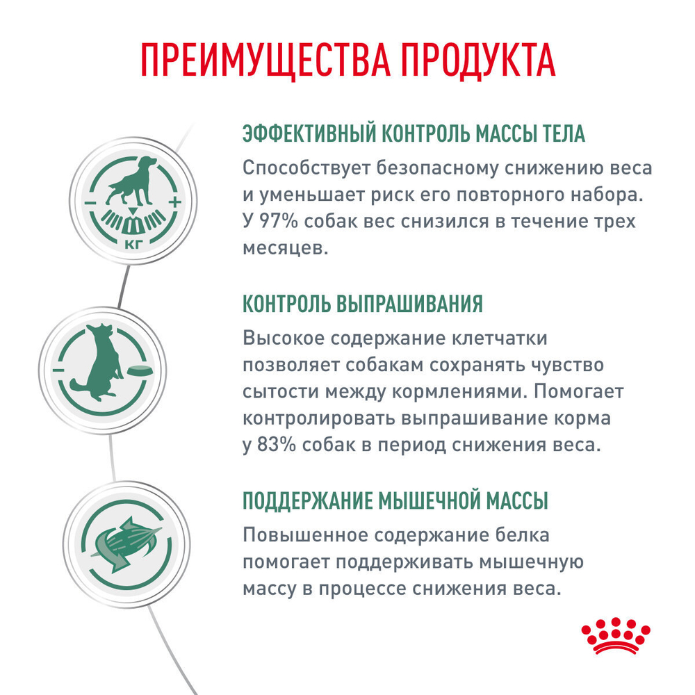 Сухой корм для собак Royal Canin Satiety SAT30, для снижения веса 12 кг