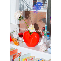Ваза для цветов 15.5см Doiy Love красная