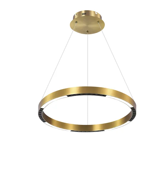 Люстра подвесная светодиодная NewRgy 2063-DW-400 PAINT GOLD, 25 Вт, золотая