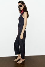 ДЖИНСЫ Z1975 BARREL С ВЫСОКОЙ ПОСАДКОЙ И БАРХАТНЫМИ ПОЛОСКАМИ — ZARA