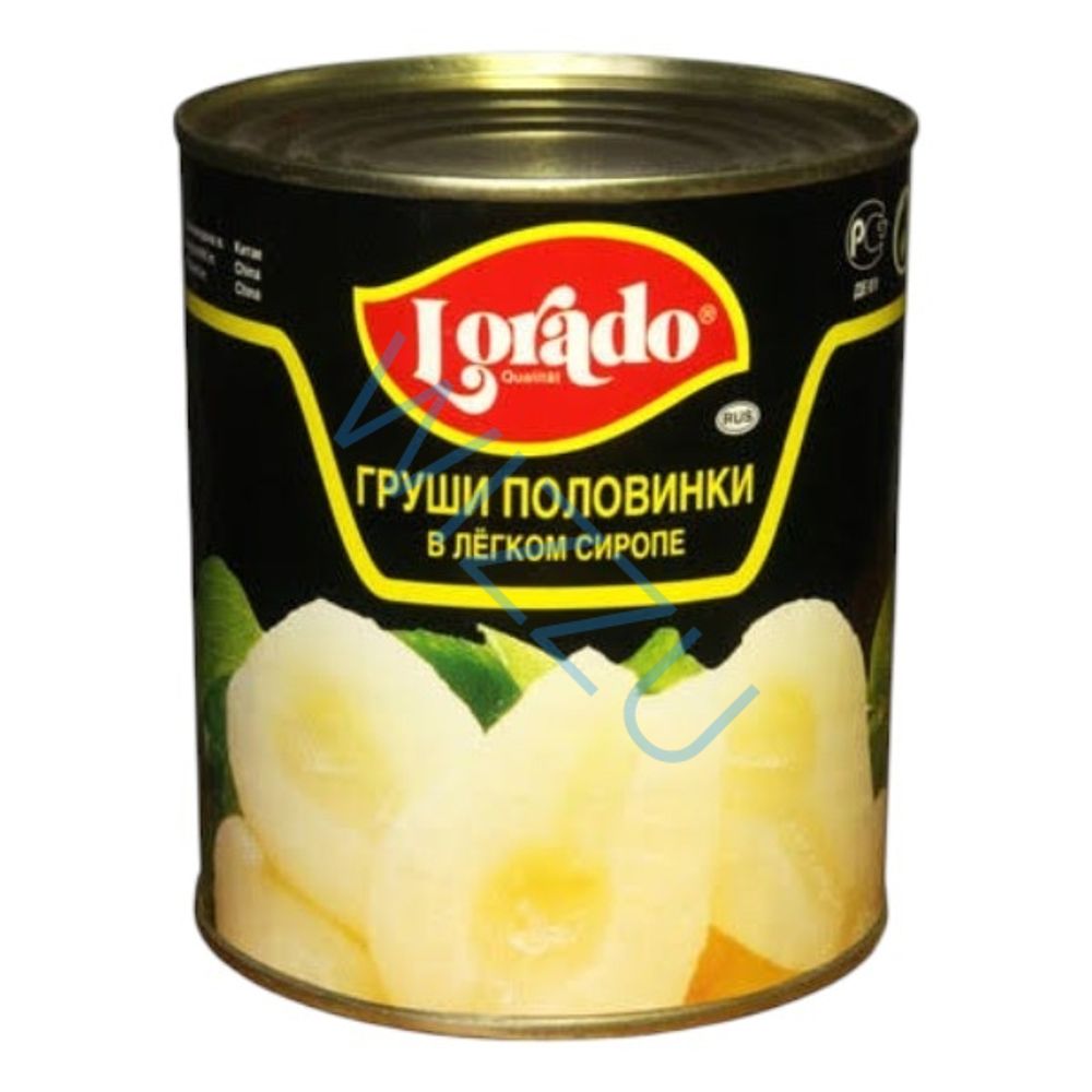 Груши Лорадо половинки в сиропе ж/б 850г