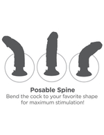 Большой реалистичный вибратор 9''Vibrating Cock (Цвет: телесный)