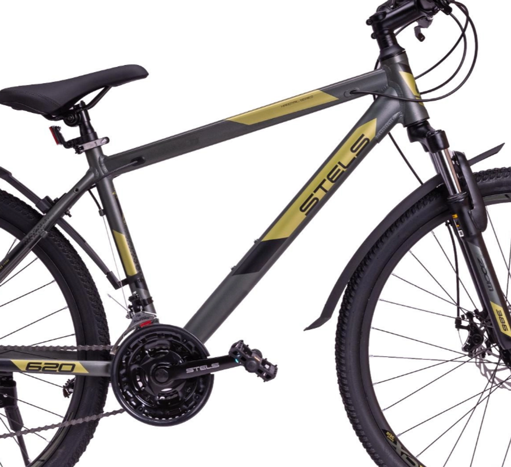 Велосипед Stels Navigator 620 MD 26" рама 14, цвет темно-зеленый