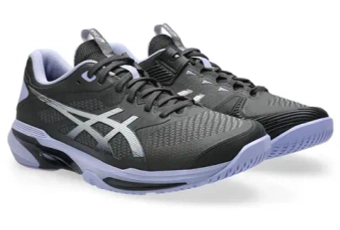 Мужские кроссовки теннисные Asics Solution Speed FF 4 Night Energy - graphite grey/pure silver