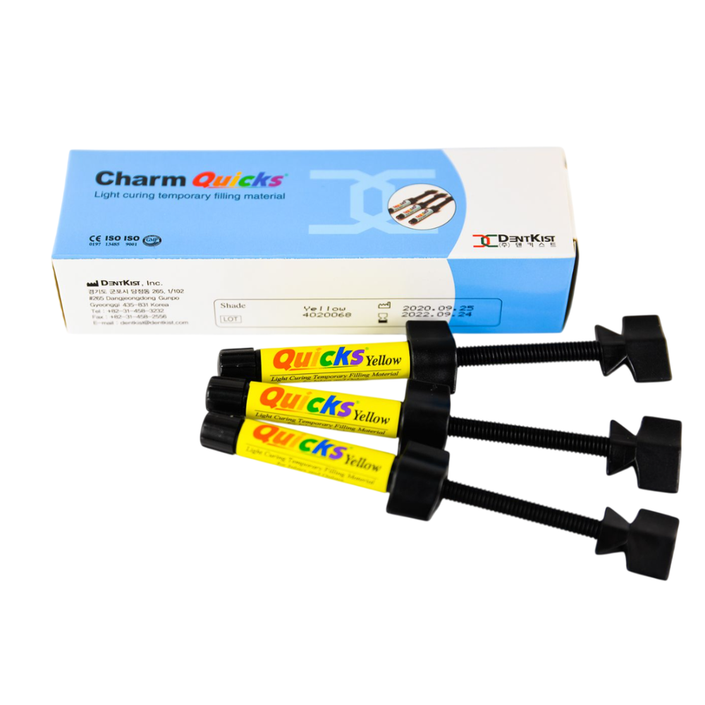 CharmQuicks (ЧамКвикс) светоотверждаемый временный пломбировочный материал DentKist жёлтый