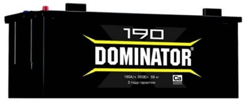Купить Аккумулятор 6СТ-190 А.ч., (3) (LR) о.п., R+, Dominator (конус)