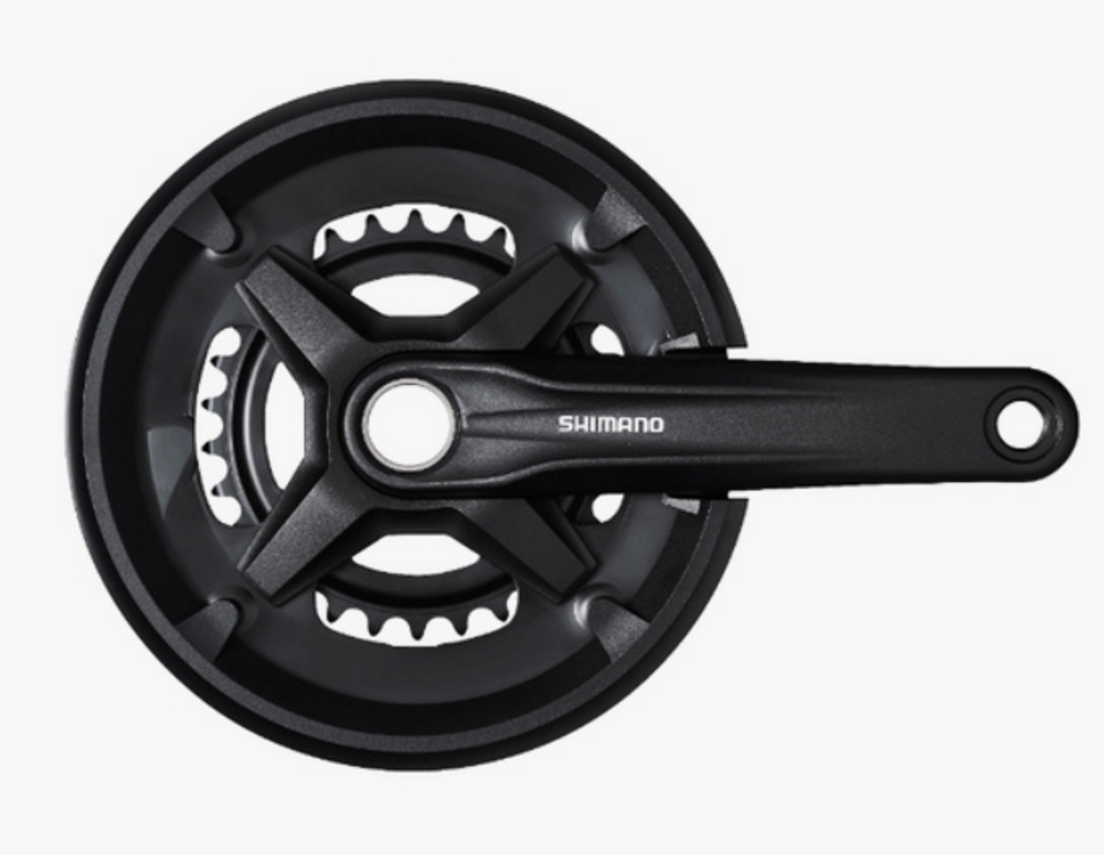 Система Shimano,МТ210,175мм,для2х9ск.ин.Вал.46/30 с защитой, черный