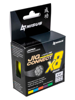Шнур плетеный для рыбалки NISUS JIG CONNECT X4 PE Light Green 150m #0.4, 0.10mm 3.6кг/7.9LB (T-N-JC-X4-0.10-150-LG)