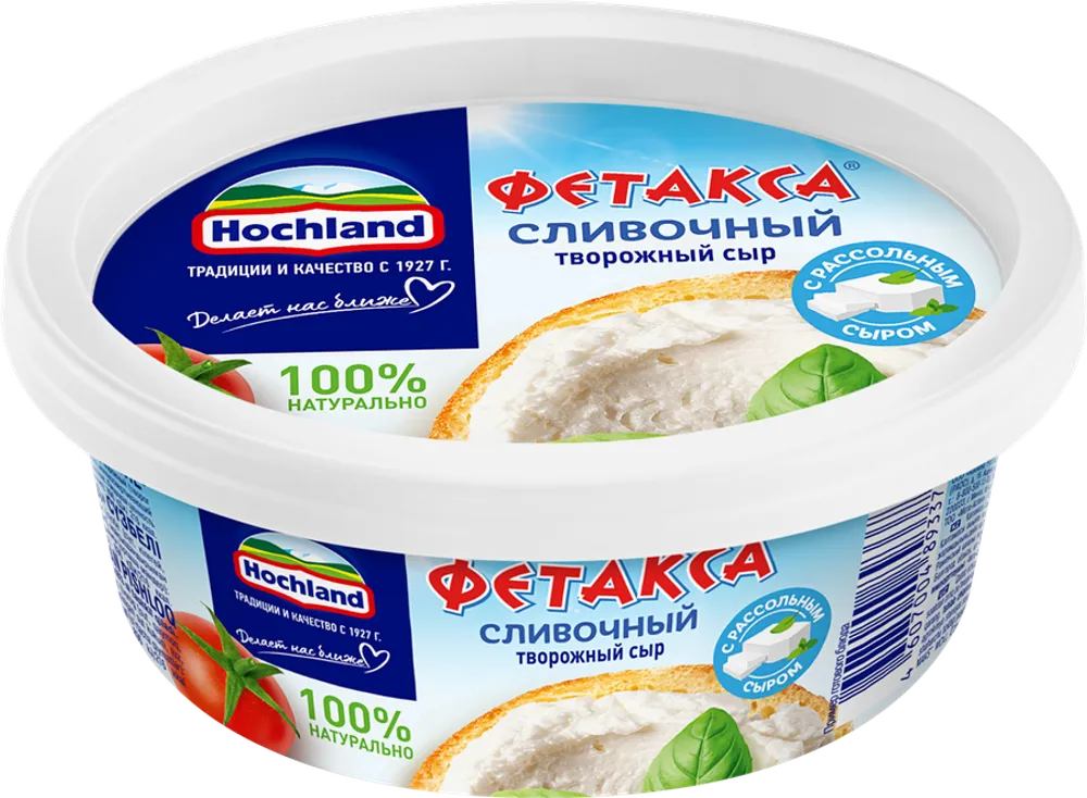 Сыр творожный Хохланд 140г Фетакса сливочный