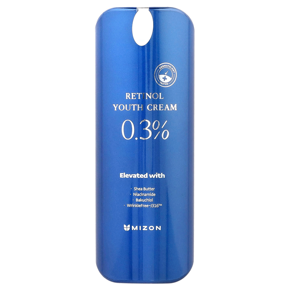 Mizon, Крем для молодости с ретинолом, 0,3%, 26 г (0,92 унции)
