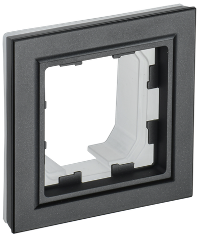 BRITE Рамка 1-местная IP44 РУ-1-БрЧ-44 черный IEK