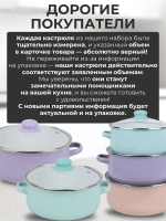 Набор эмалированных кастрюль с крышками — первый сорт