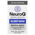 LifeSeasons, NeuroQ Brain Health, Sleep Now, мята, 30 пероральных полосок