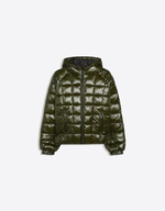 Мужская стёганая куртка grid с капюшоном - BERSHKA