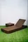 Шезлонг с матрасом Mantera, коричневый, светло-бежевый