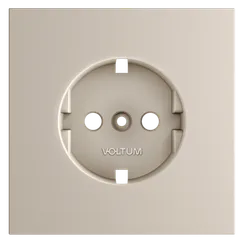 Накладка для розетки с заземлением Voltum S70 Кашемир VLS000603
