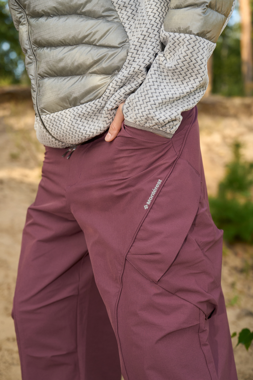 Брюки Nothomme Monterest Outdoor Lightweight Cargo Paratrooper Pants "Rum Red"