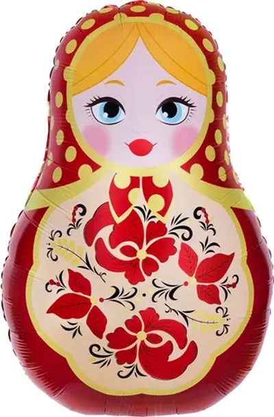 Шар (42''/107 см) Фигура, Матрешка