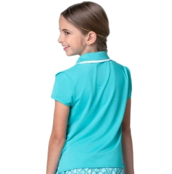 Футболка для девочки Lucky in Love Pleated Short Sleeve - parrot