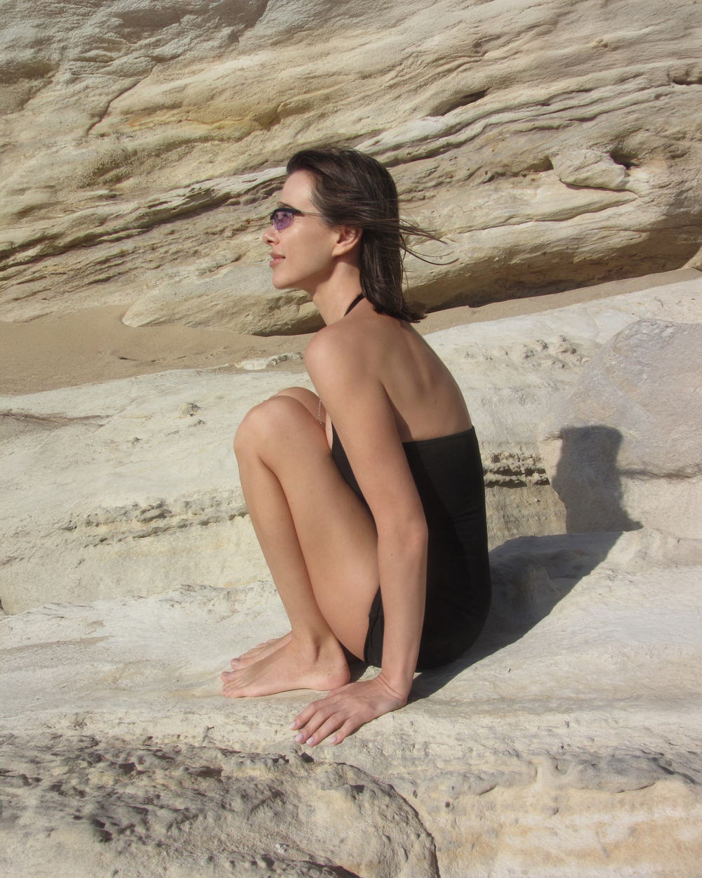 black halter overall