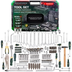 Набор инструментов 202+2пр. 1/4'', 3/8'', 1/2''(6гр.,12гр.) RockFORCE RF-42022+2