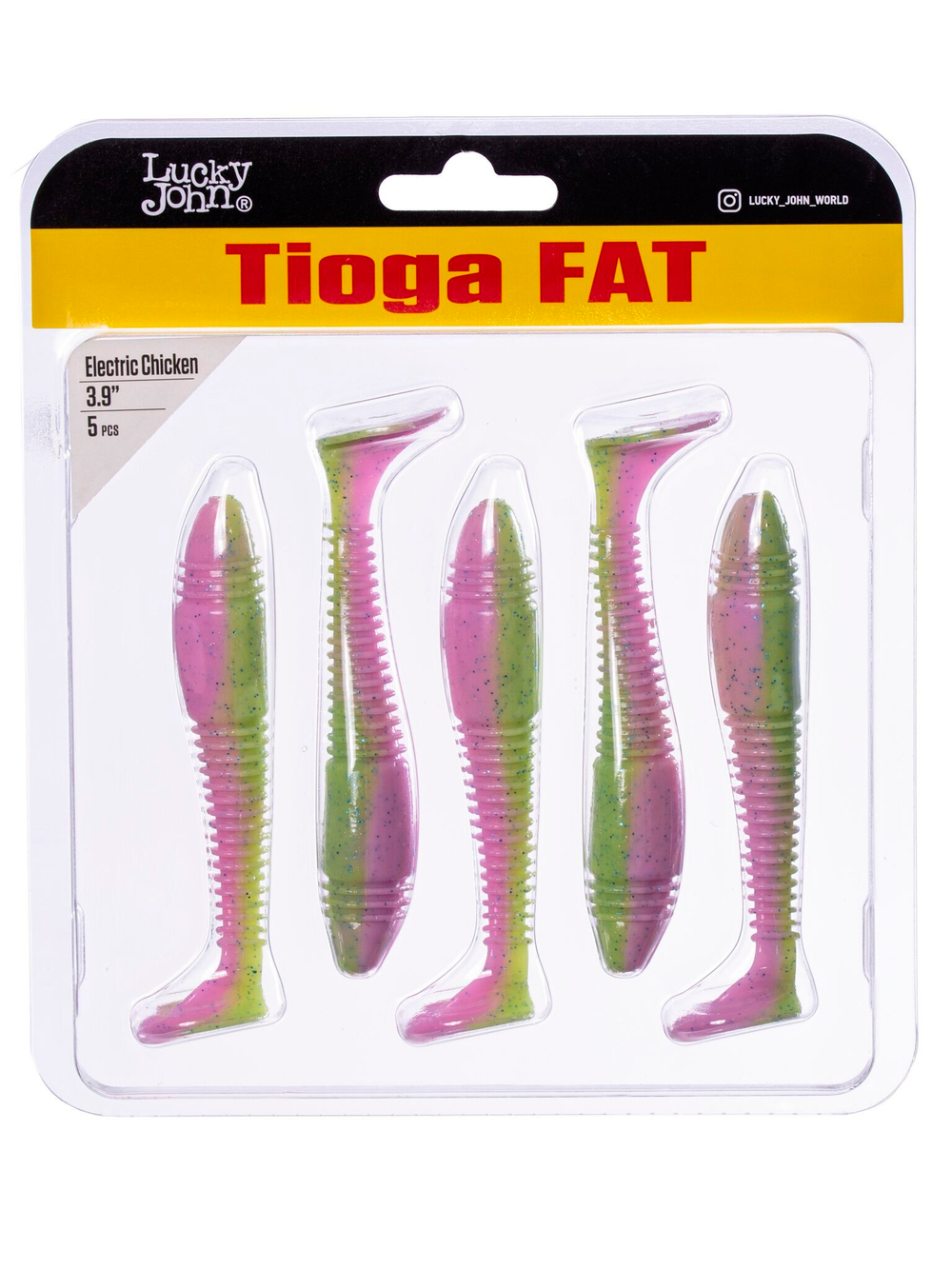 Виброхвосты съедоб. искусст. LJ Pro Series TIOGA FAT 3.9in (10.00)/T92 5шт.