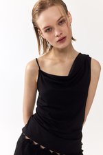 Асимметричный топ с драпировкой — без рукавов - H&M