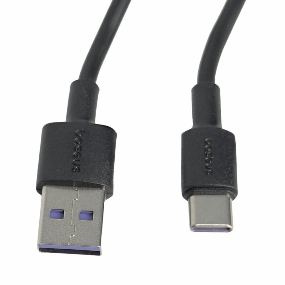 Автомобильное заряд. устр. Baseus Golden Contactor 1USB/1C с каб. Type-C (TZCCJD-0G) серое
