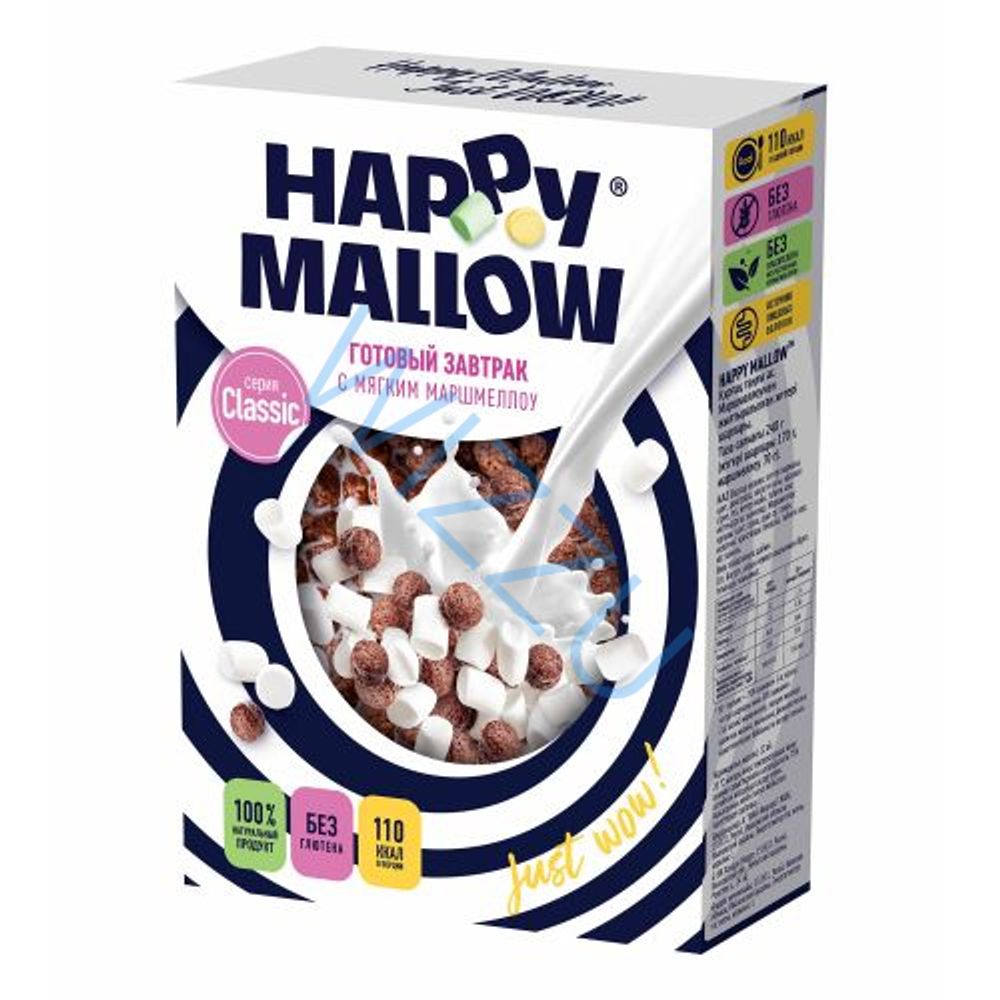 Готовый завтрак Happy Mallow с мягким маршмеллоу 240г