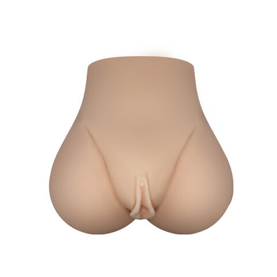 Мастурбатор вагина-анус с вибрацией Realistic Crazy Bull Vagina and Ass (Цвет: телесный)