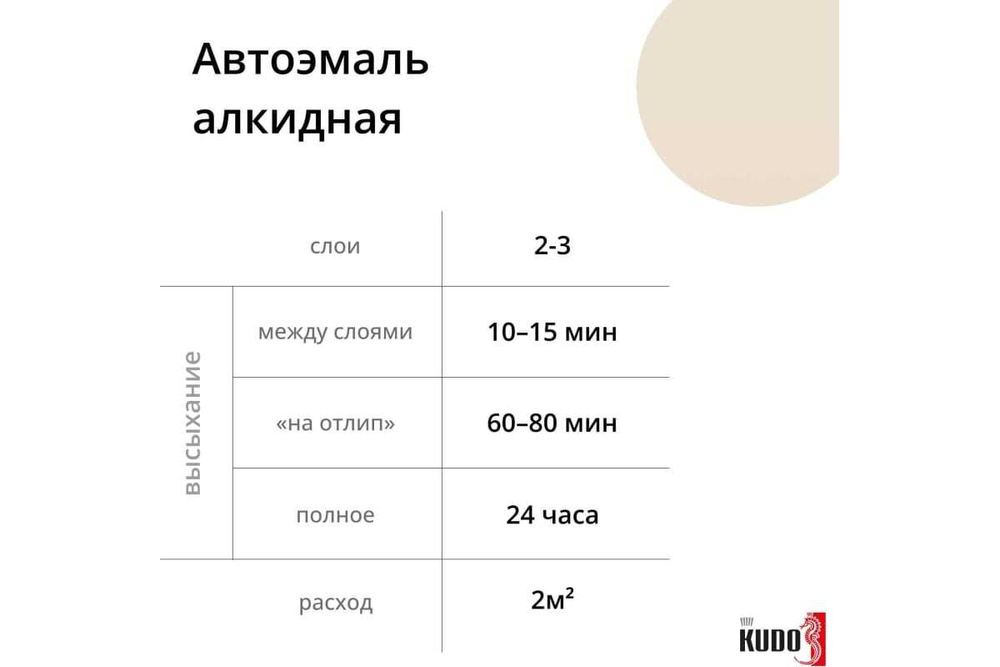 Эмаль алкидная ВАЗ Kudo 215 Сафари (520мл) аэрозоль
