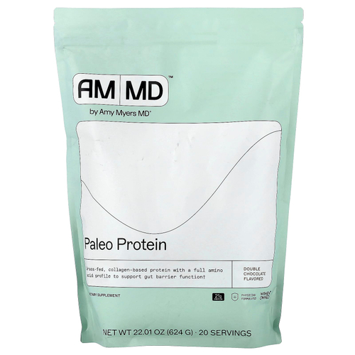 Amy Myers MD, Paleo Protein, двойной шоколад, 624 г (22,01 унции)
