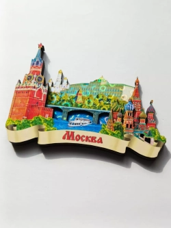 Сувенирный набор магнитов Москва 3 штуки