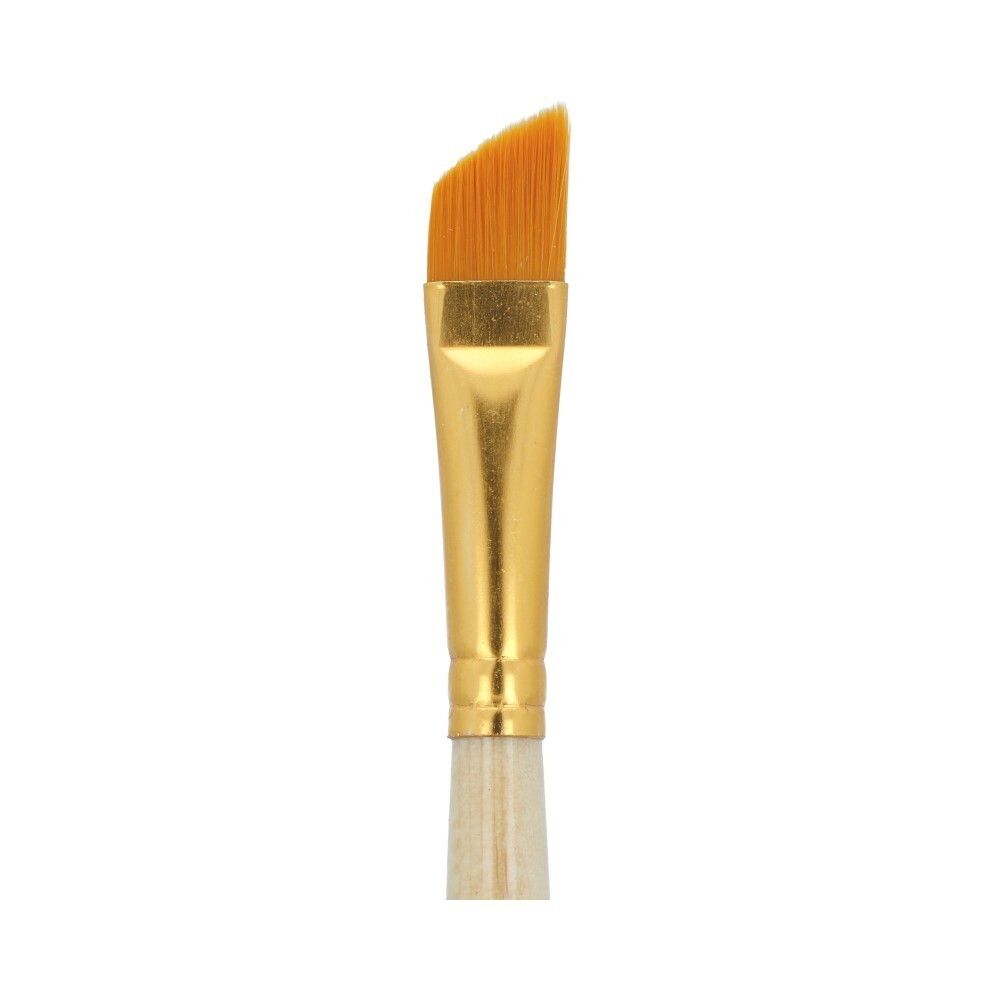 Кисть синтетика плоская со скосом №12, 5 шт, короткая ручка, Mr.Painter SBA 206-12