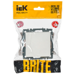 BRITE Заглушка с суппортом МЗ10-БрБ белый IEK